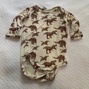 5/$25 Kate Quinn dinosaur 3-6 months bamboo long sleeve onesie